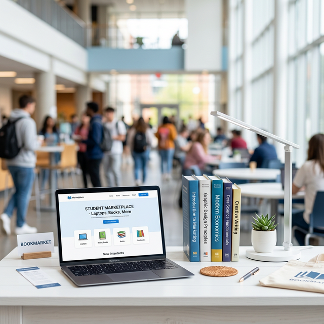 Students trading on campus